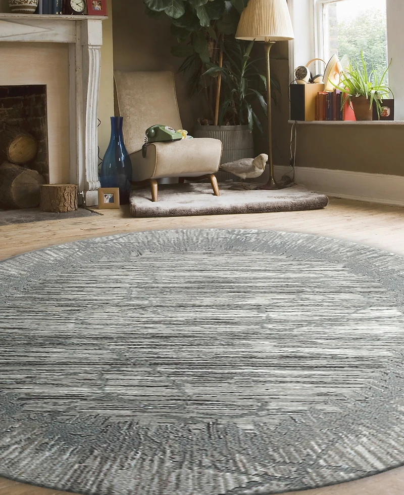 Closeout! Km Home Davide 5'3" x Round Area Rug