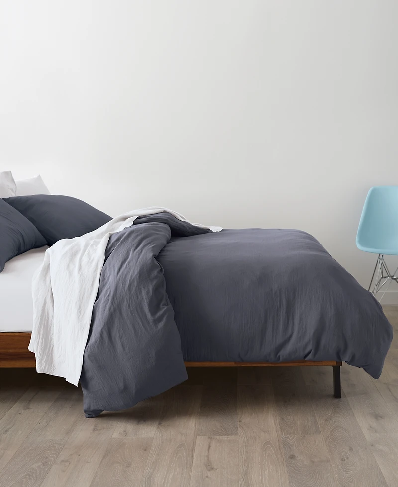 Ella Jayne Solid Microfiber 3-Pc. Duvet Cover Set, Twin/Twin Xl