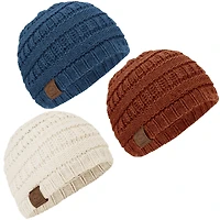 KeaBabies 3pk Warmzy Baby Beanies, 0-36 months Hats, Winter Hat for Newborn, Infant, Toddlers, Boys, Girls