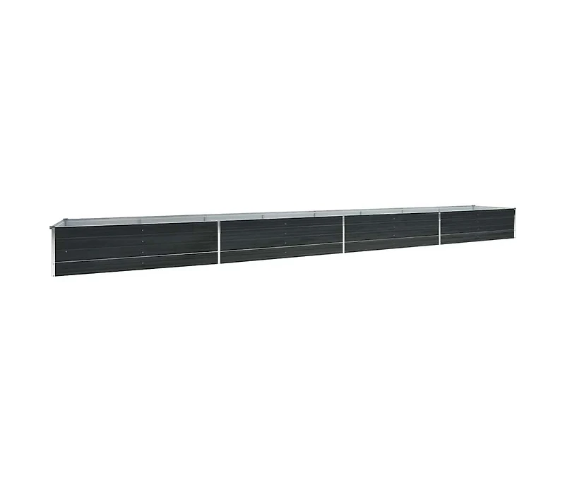 Garden Raised Bed Galvanized Steel 236.2"x31.5"x17.7" Anthracite