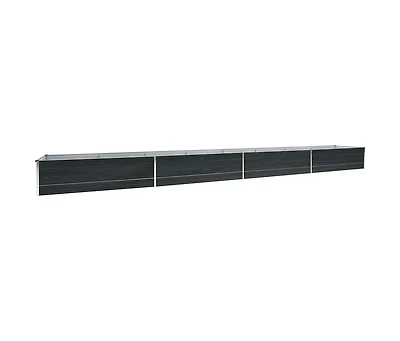 Garden Raised Bed Galvanized Steel 236.2"x31.5"x17.7" Anthracite