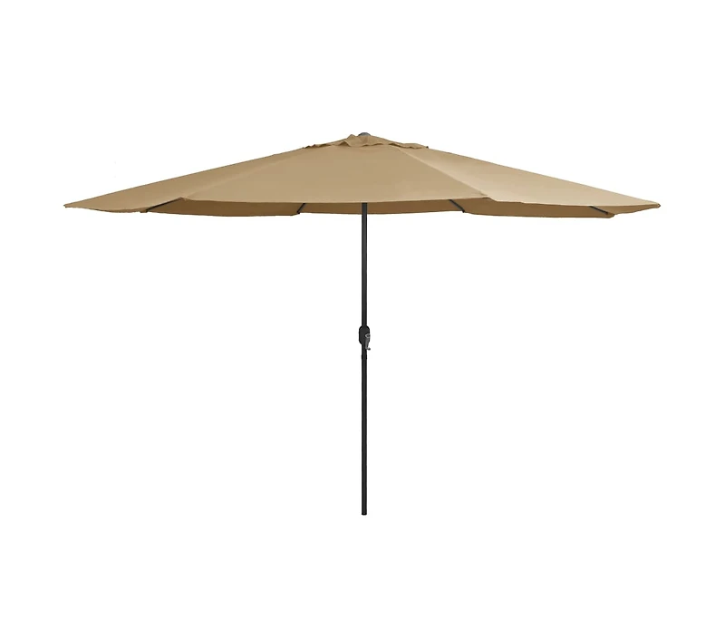 Garden Parasol with Metal Pole 153.5" Taupe