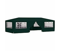 Professional Party Tent with Side Walls 13.1'x29.5' Green 0.3 oz/ft²
