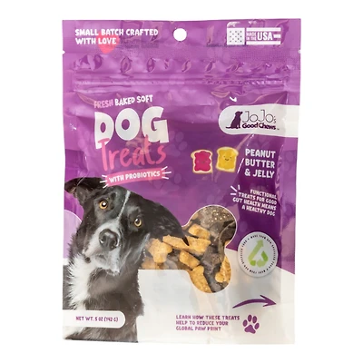 JoJo Modern Pets JoJo Good Chews Peanut Butter & Jelly Soft Chew Dog Treats – 5 oz/(2-Pack)