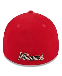 Men's New Era Red Miami Marlins 2023 Fourth of July 39THIRTY Flex Fit Hat