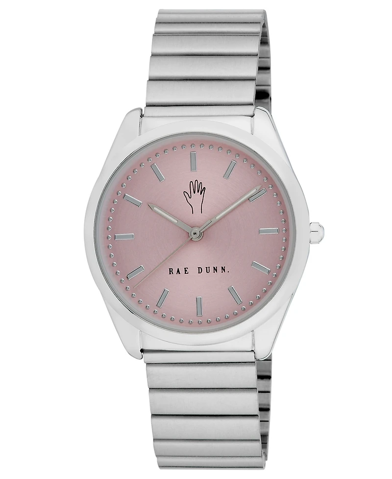 Rae Dunn Women's Sofia Silver-Tone Alloy Watch 36mm