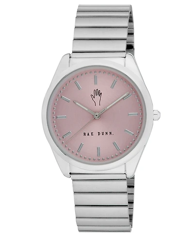 Rae Dunn Women's Sofia Silver-Tone Alloy Watch 36mm