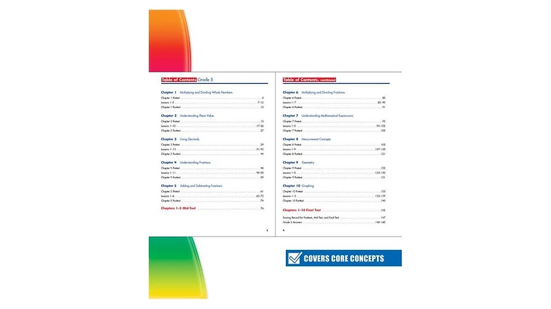Spectrum Math Workbook, Grade 5 by Spectrum Compiler