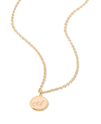 brook & york Enamel Ava Initial Pendant - Gold
