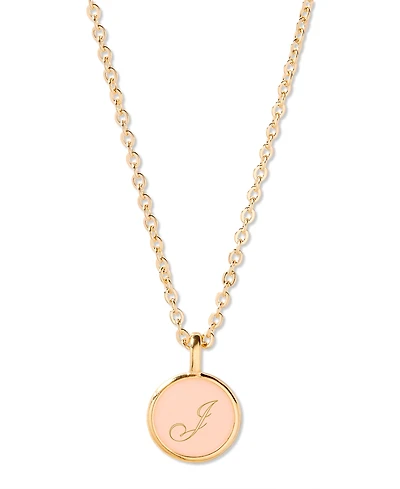 brook & york Enamel Ava Initial Pendant - Gold