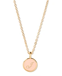 brook & york Enamel Ava Initial Pendant - Gold