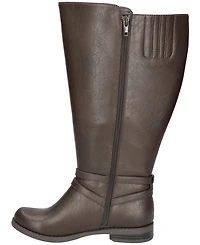 Easy Street Women's Bay Plus Athletic Shafted Extra Wide Calf Tall Boots