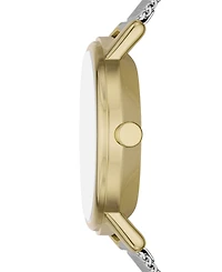 Skagen Women's Kuppel Lille Quartz Three Hand Silver-Tone Stainless Steel Watch, 32mm