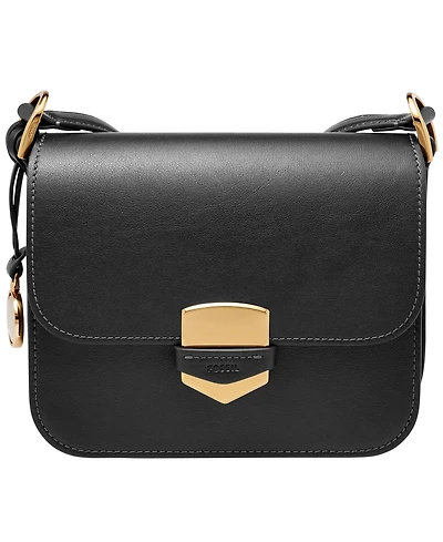 Fossil Lennox Leather Flap Crossbody Bag