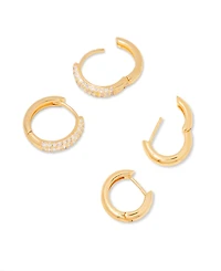 brook & york "14k Gold" Cecile Cubic Zirconia Earring Set, 4 Piece