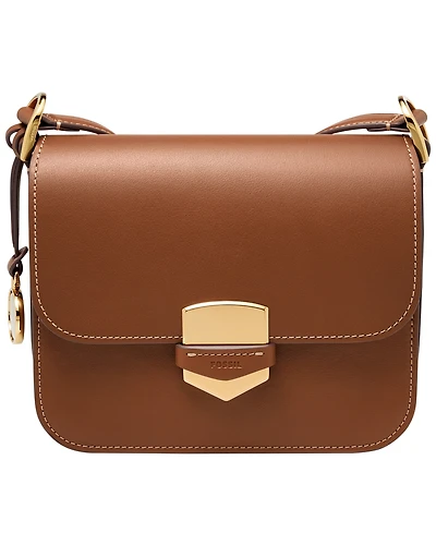 Fossil Lennox Leather Flap Crossbody Bag