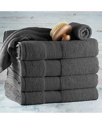 6-Piece Luxury Bath Towel Set - 700 Gsm 100% Combed Cotton, Soft & Absorbent