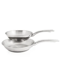 BergHOFF Belly Shape 12pc 18/10 Stainless Steel Cookware Set, Glass Lids