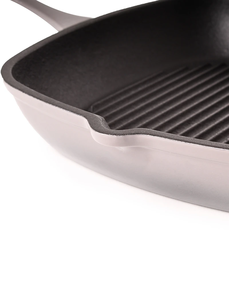 BergHOFF Neo 2pc Cast Iron 11" Grill Pan with Steak Press
