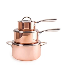 BergHOFF Vintage-Like Tri-Ply Polished Copper 6 Piece Cookware Set