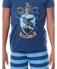 Harry Potter Girls House Crest 2pc Short Sleeve Shirt Pajama Pant Set - All 4 Houses