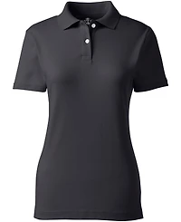 Lands' End Women's Short Sleeve Feminine Fit Interlock Polo Shirt