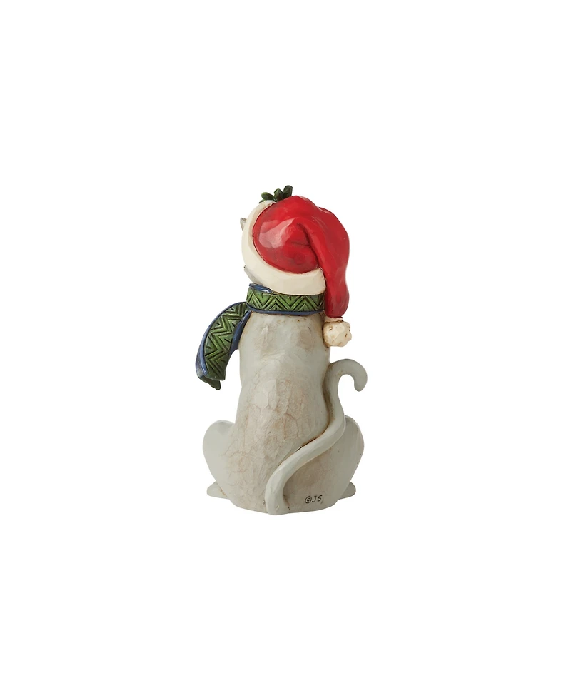 Jim Shore Mini Christmas Cat Figurine