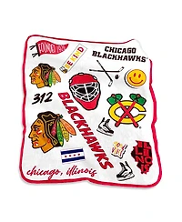 Chicago Blackhawks 50'' x 60'' Native Raschel Plush Throw Blanket