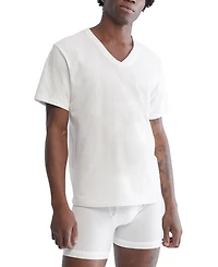Calvin Klein Men's 5-Pack Cotton Classics V-Neck Undershirts, Created for Macy's