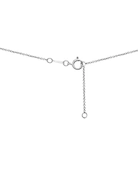 Wrapped Diamond Vertical Line Lariat Necklace (1/3 ct. t.w.) in 10k White Gold, 17" + 1" extender, Created for Macy's