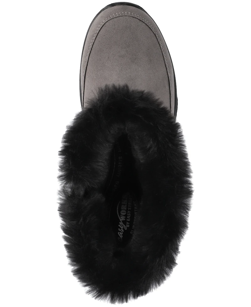 Easy Street Women's Frazer Slip Resistant and Waterproof Side Zip Boots