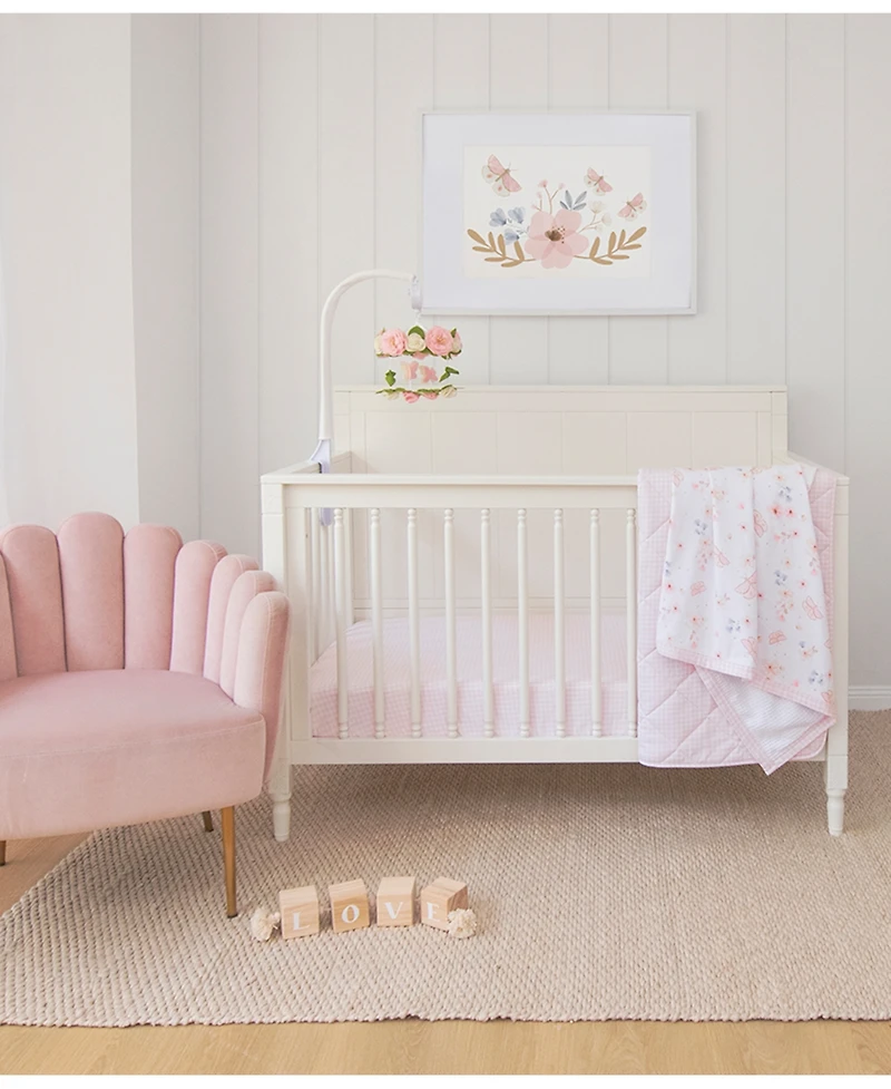 Living Textiles Baby Girls Cotton Jersey Crib Sheet