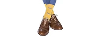 Trafalgar Men's The Rally Tennis Novelty Mercerized Cotton Mid-Calf Socks