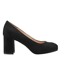 Bandolino Women's Cooler Almond Toe Platform Block Heel Pumps