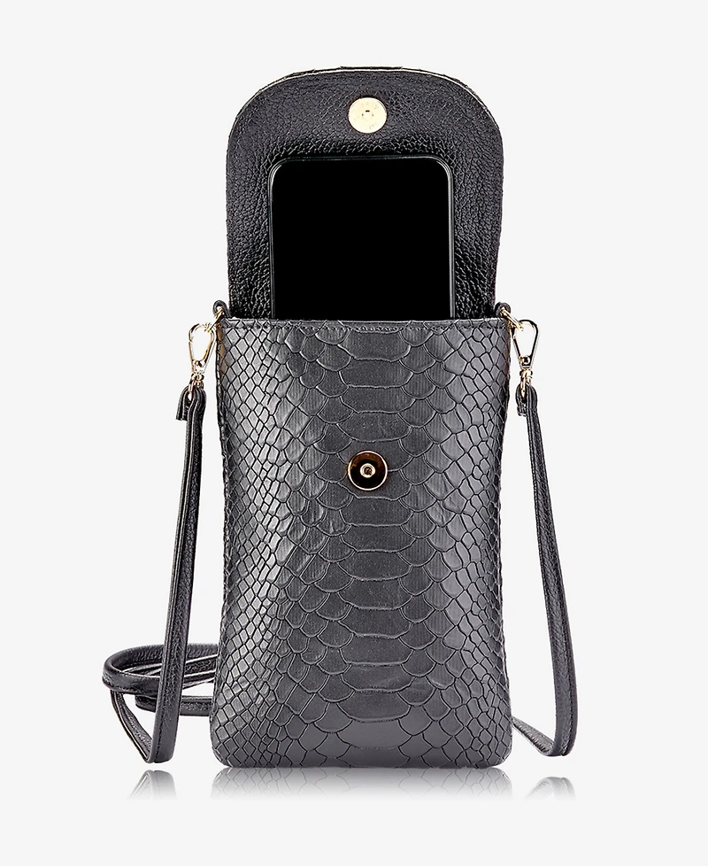 GiGi New York Emmie Leather Phone Crossbody