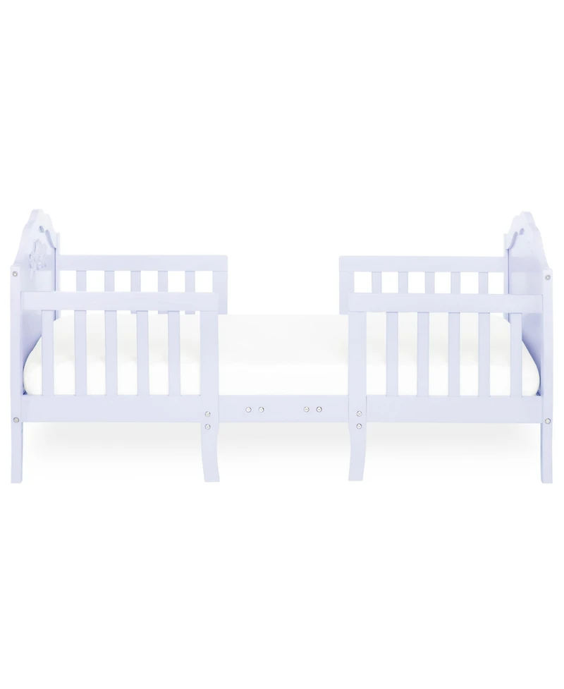 SweetPea Baby Rose 3-in-1 Convertible Toddler Bed, Greenguard Gold, Jpma, Safety Rails, Made of Sustainable New Zealand Pinewood