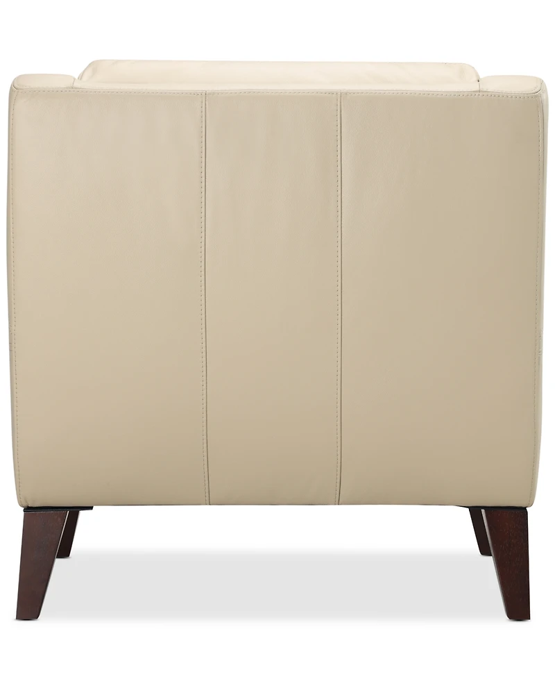 Collyn 34" Modern Leather Chair, Created for Macy's