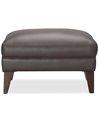 Closeout! Collyn 31" Modern Leather Ottoman, Created for Macy's