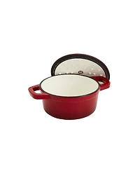 Smith and Clark Cast Iron 1 Quart Enamel Dutch Oven