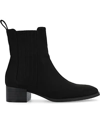 Journee Collection Women's Wrenley Block Heel Chelsea Booties