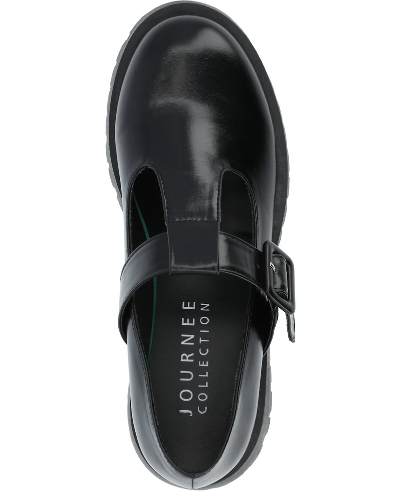 Journee Collection Women's Suvi Treaded Sole Mary Jane Flats