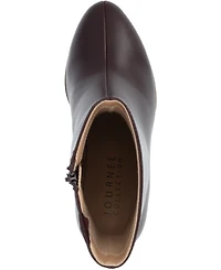 Journee Collection Women's Romer Center Seam Platform Block Heel Booties