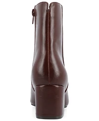 Journee Collection Women's Adria Round Toe Block Heel Booties