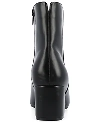 Journee Collection Women's Adria Round Toe Block Heel Booties