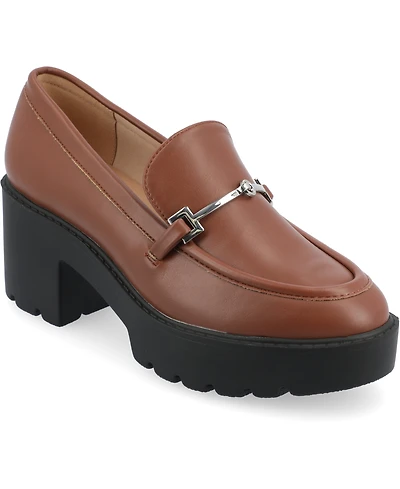 Journee Collection Women's Kezziah Platform Lug Loafer