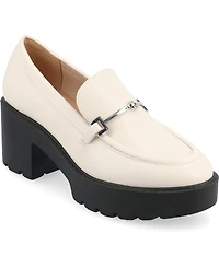 Journee Collection Women's Kezziah Platform Lug Loafer