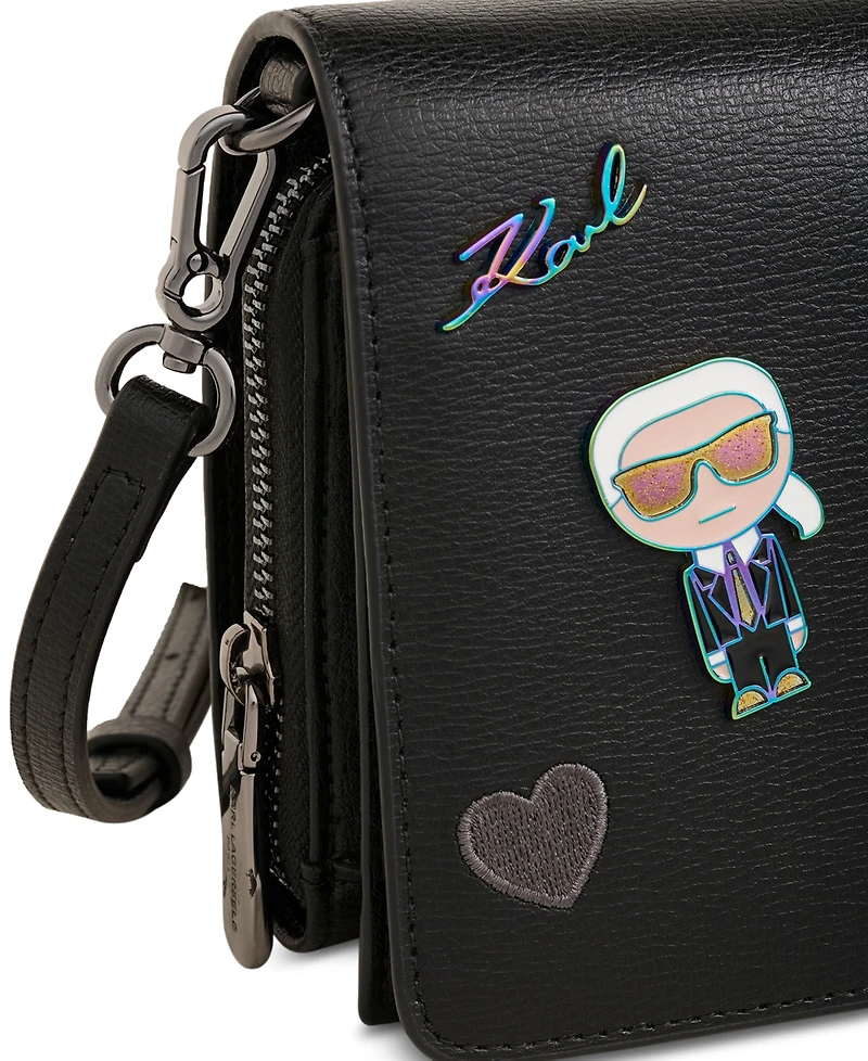 Karl Lagerfeld Paris Lourdes Crossbody with Cate Pins