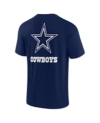 Men's and Women's Fanatics Signature Navy Dallas Cowboys Super Soft Short Sleeve T-shirt