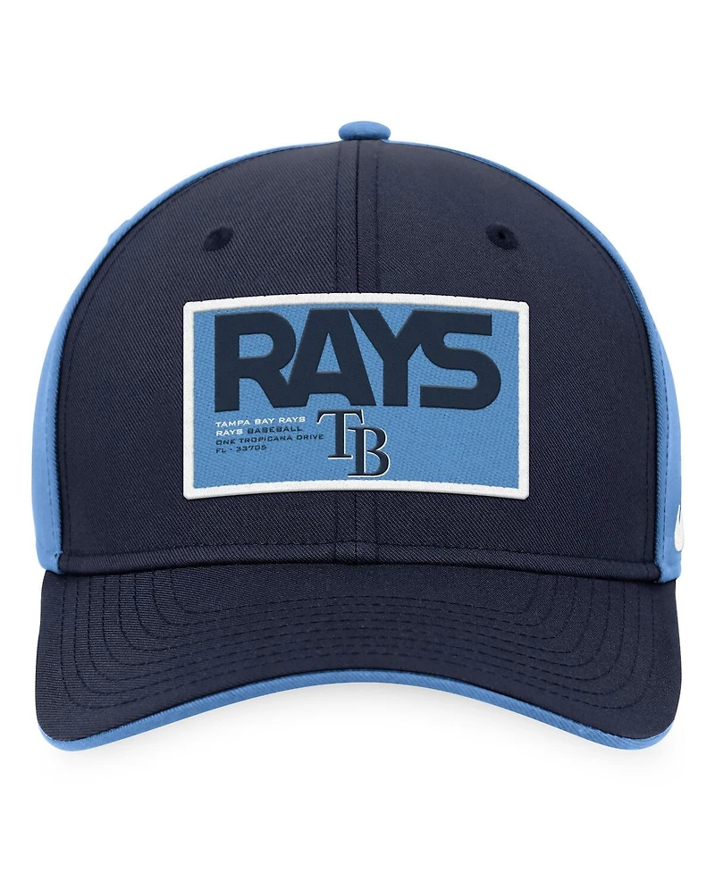 Men's Nike Navy, Light Blue Tampa Bay Rays Classic99 Colorblock Performance Snapback Hat