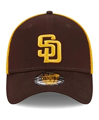 Men's New Era Brown San Diego Padres Team Neo 39THIRTY Flex Hat